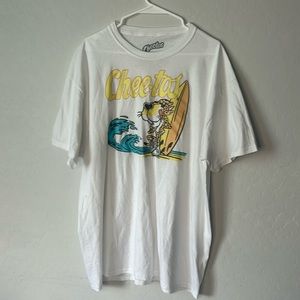 White graphic tee